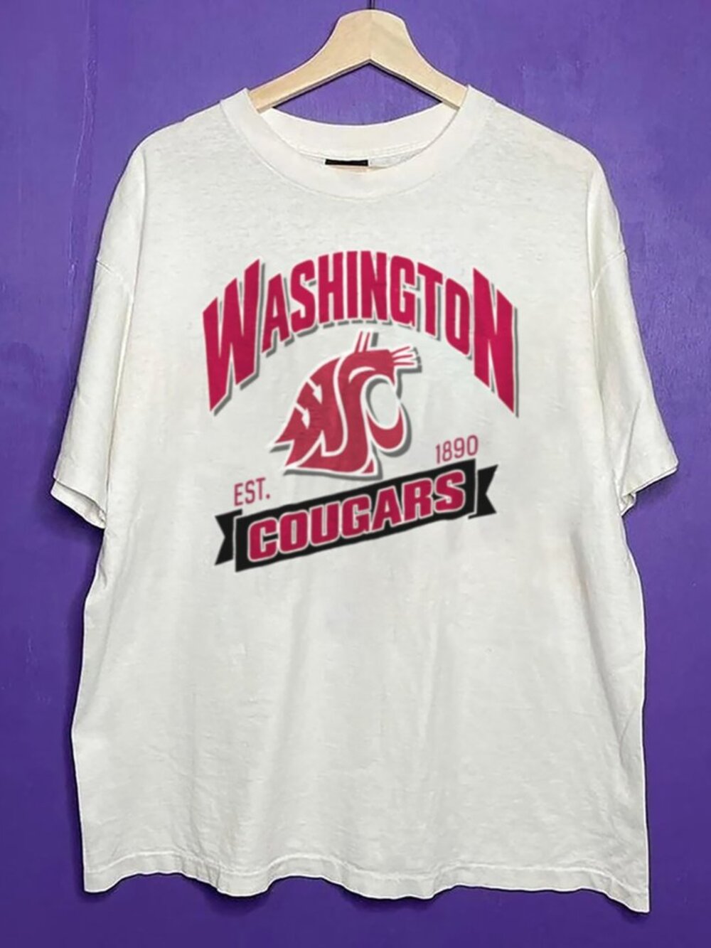 Vintage Washington State Cougars Football Shirt, WSU Washington State University